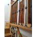 1 x Wrought Iron Metal Collar Baluster Balustrade Stair Spindle 1m long x 12mm Plain Bars
